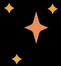 étoiles de décoration